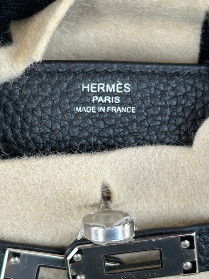 Hermes Black Togo & Palladium Hardware Birkin 25