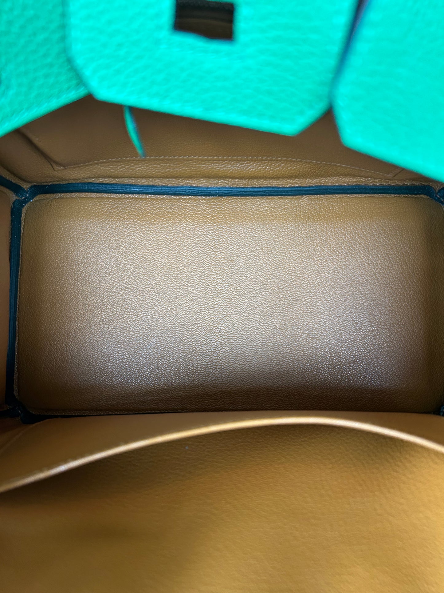 Hermes Bamboo Green Togo & Palladium Hardware Birkin 25