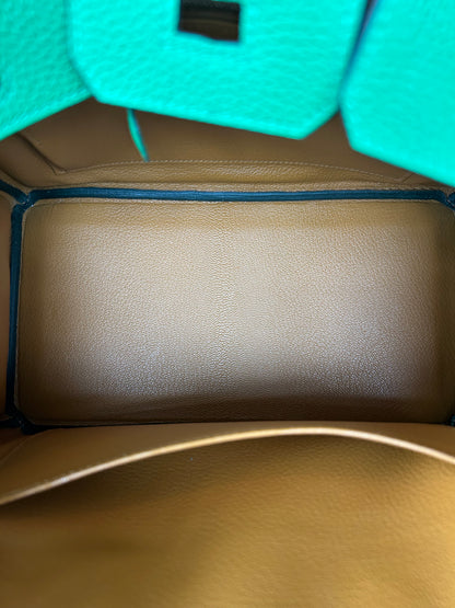 Hermes Bamboo Green Togo & Palladium Hardware Birkin 25