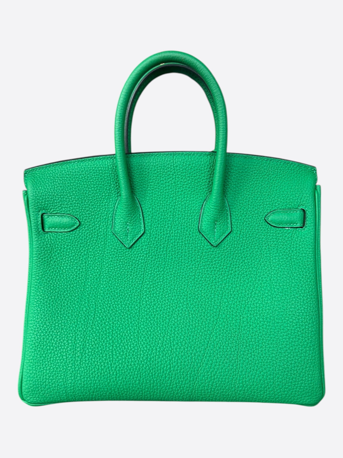 Hermes Bamboo Green Togo & Palladium Hardware Birkin 25