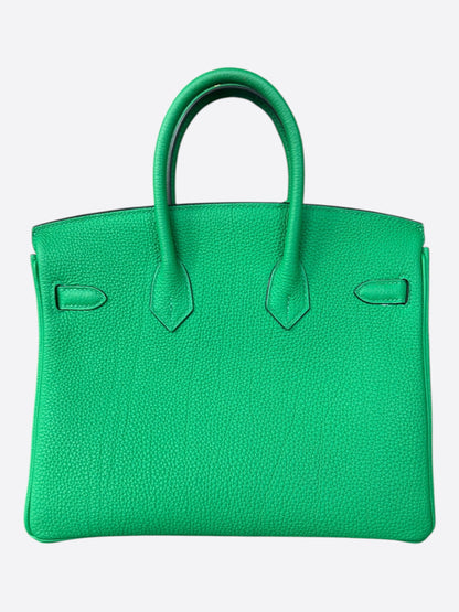 Hermes Bamboo Green Togo & Palladium Hardware Birkin 25
