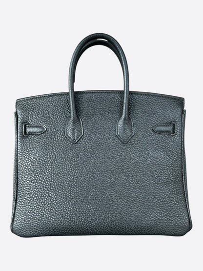Hermes Black Togo & Palladium Hardware Birkin 25