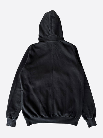 Rick Owens Black Gimp Zip Up Hoodie