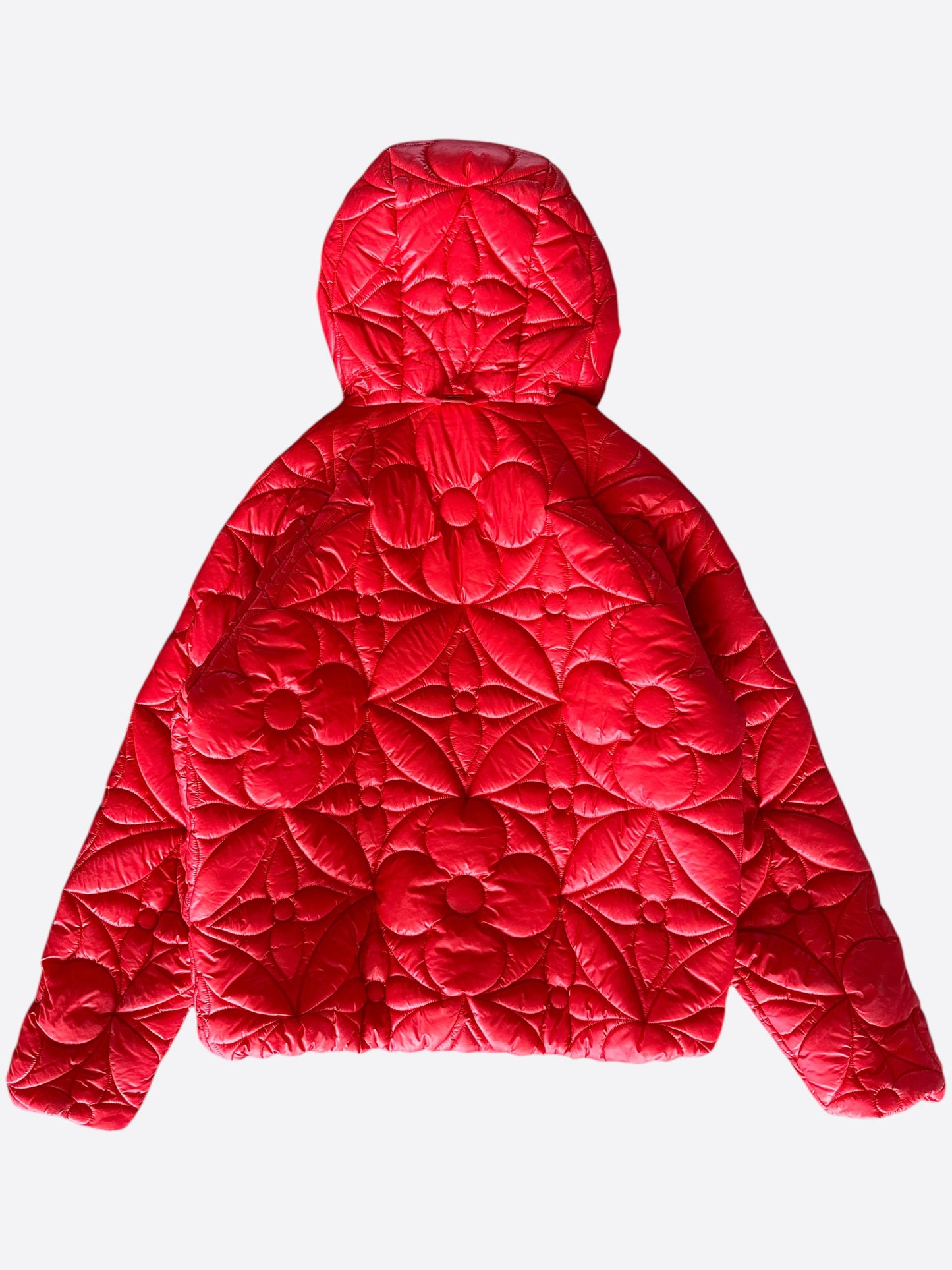 Louis Vuitton Red Flower Monogram Puffer Jacket