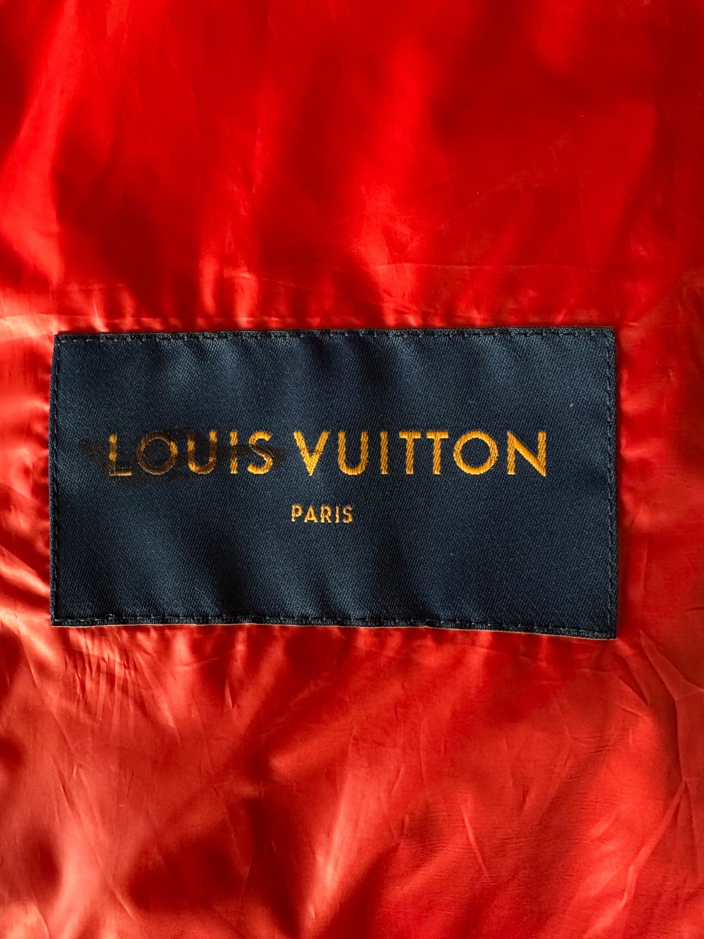 Louis Vuitton Red Flower Monogram Puffer Jacket