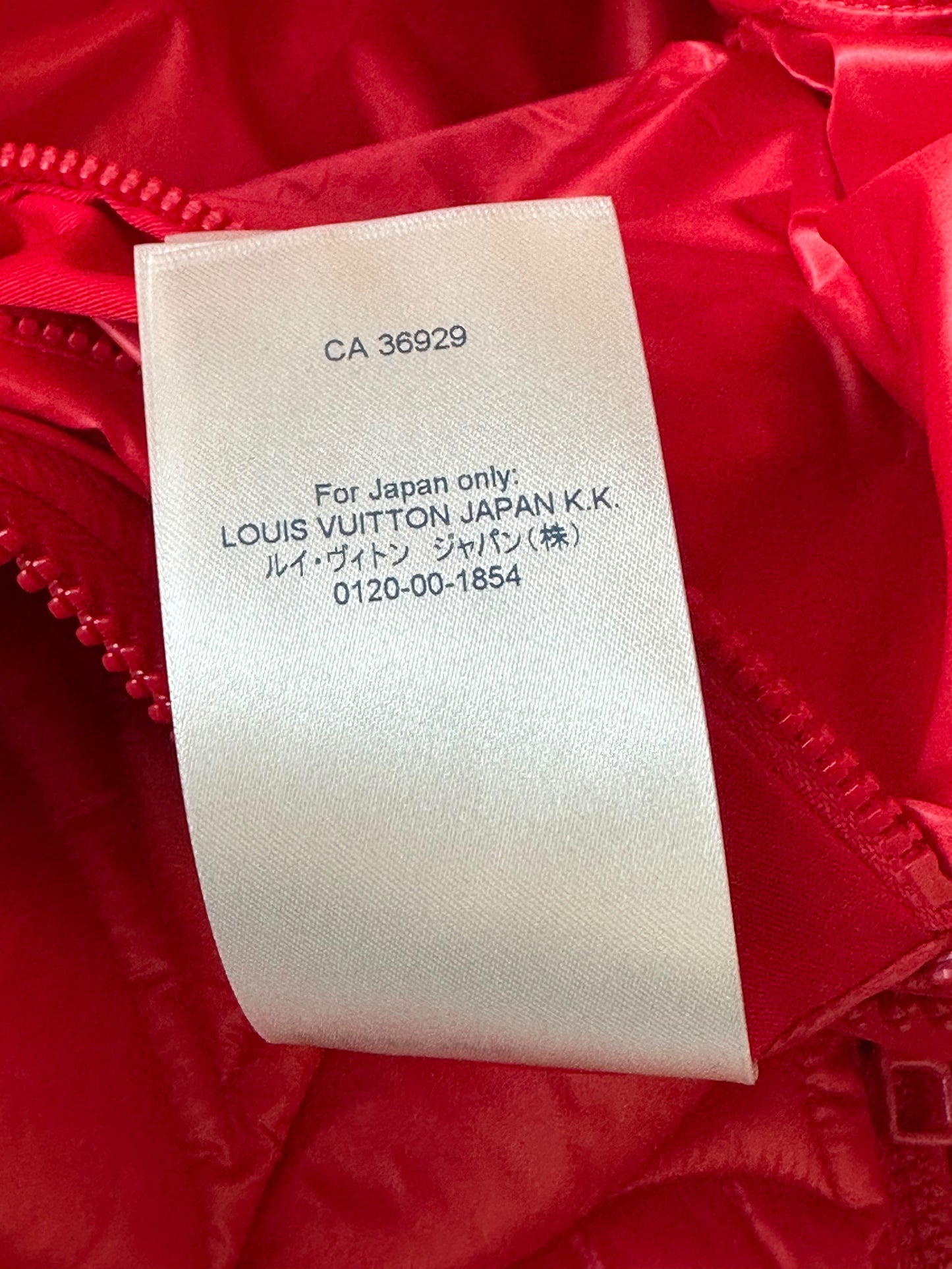 Louis Vuitton Red Flower Monogram Puffer Jacket