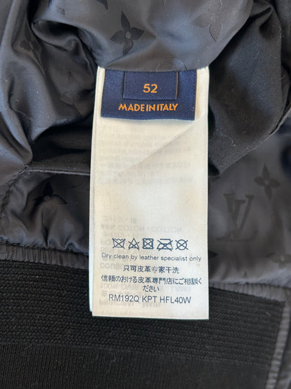 Louis Vuitton Black Monogram Reversible Leather Jacket