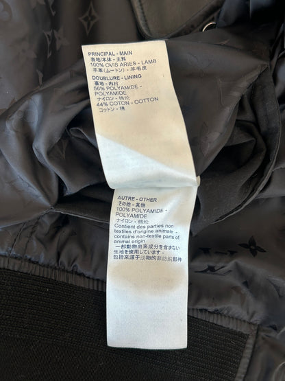 Louis Vuitton Black Monogram Reversible Leather Jacket