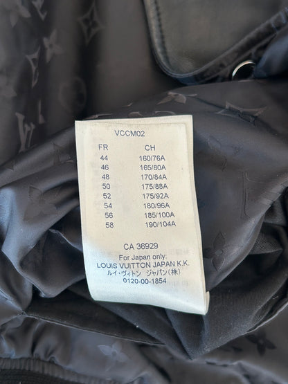 Louis Vuitton Black Monogram Reversible Leather Jacket
