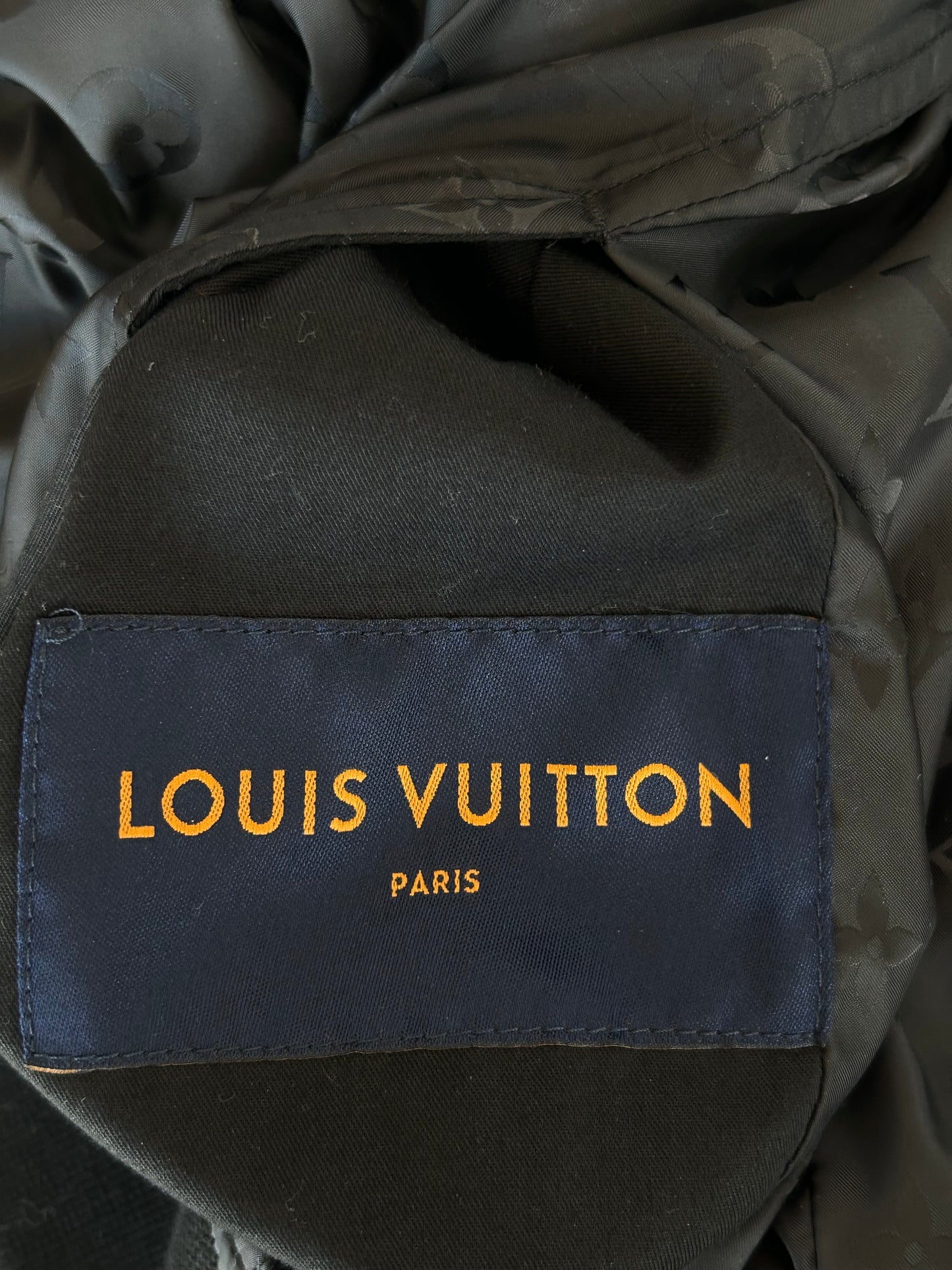 Louis Vuitton Black Monogram Reversible Leather Jacket