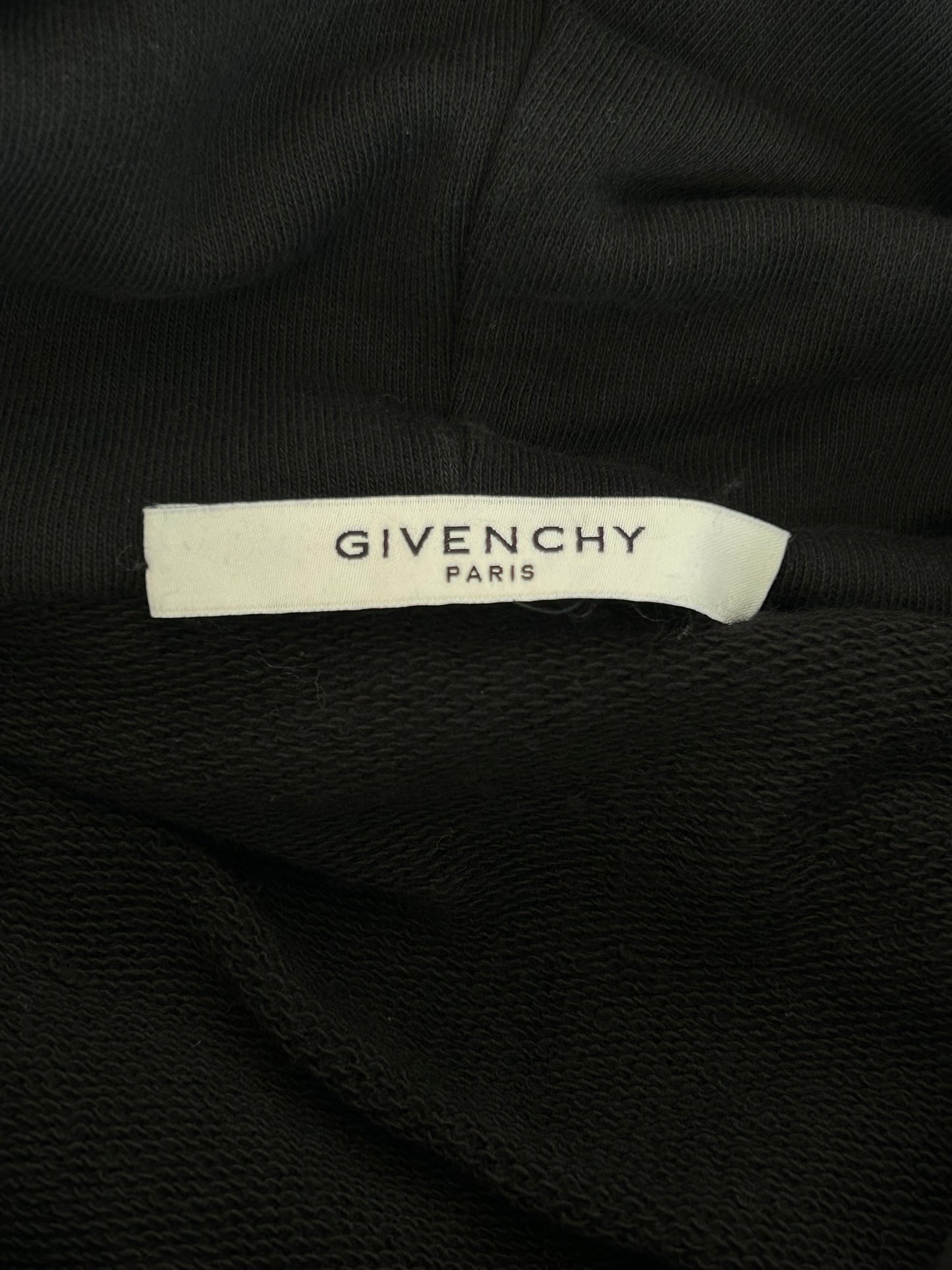 Givenchy Black & Multicolor Signature Logo Hoodie