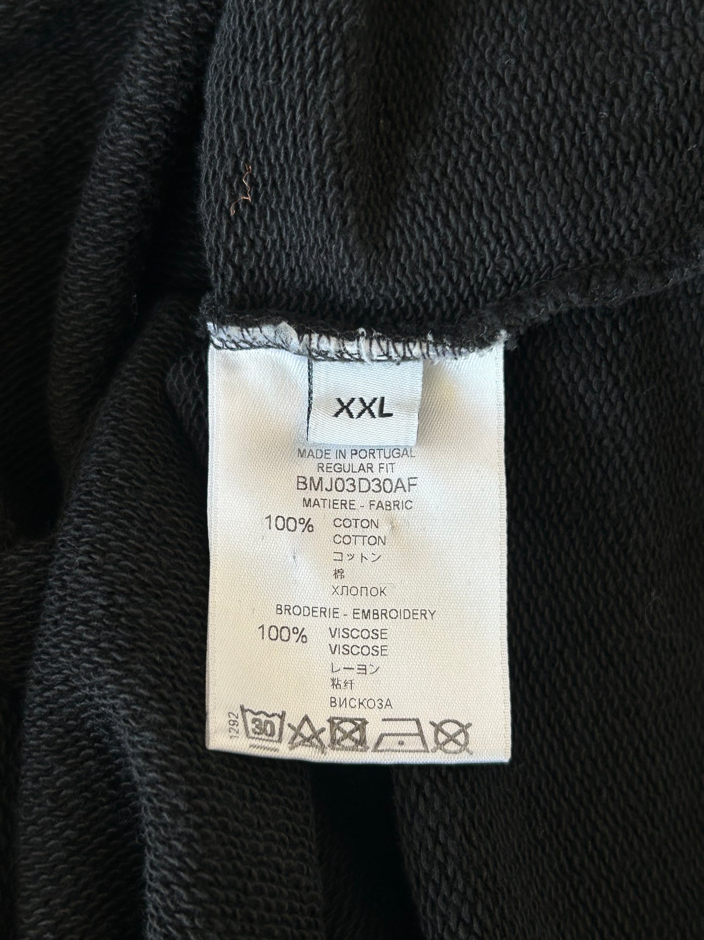 Givenchy Black & Multicolor Signature Logo Hoodie