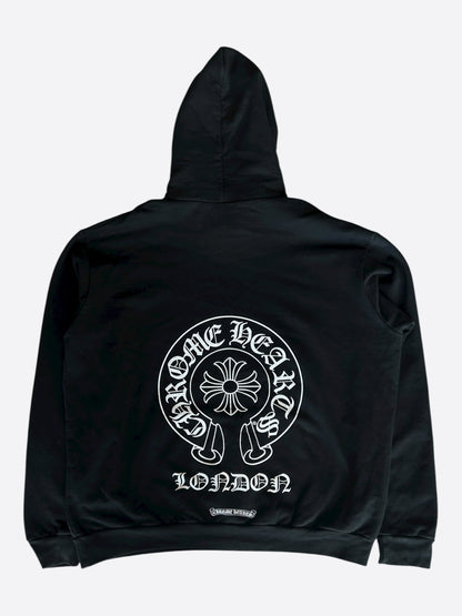 Chrome Hearts Black & White London Horseshoe Logo Hoodie