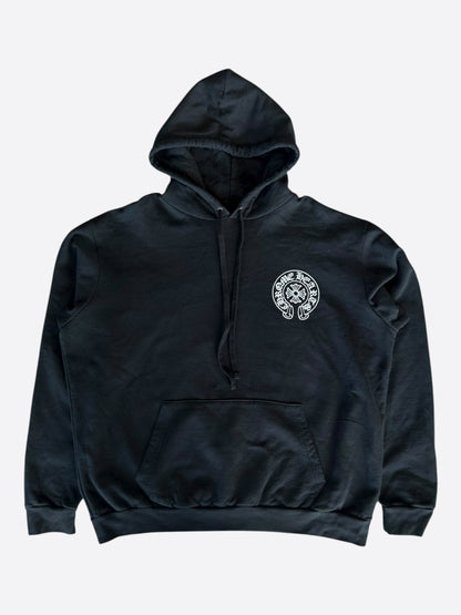 Chrome Hearts Black & White London Horseshoe Logo Hoodie