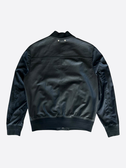 Louis Vuitton Black Monogram Reversible Leather Jacket