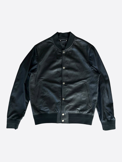 Louis Vuitton Black Monogram Reversible Leather Jacket