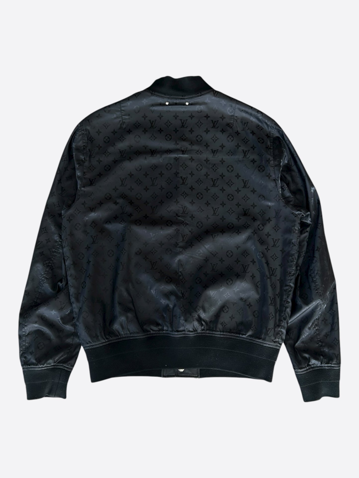 Louis Vuitton Black Monogram Reversible Leather Jacket