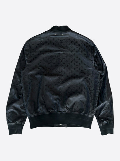 Louis Vuitton Black Monogram Reversible Leather Jacket