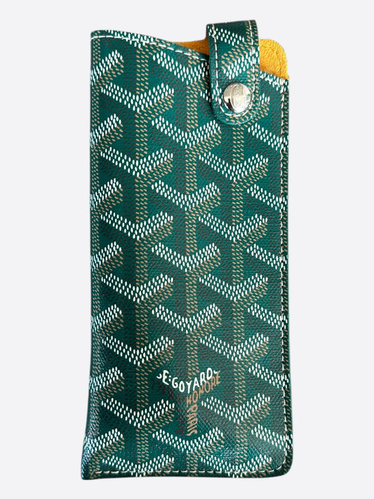 Goyard Green Montmartre PM Glasses Case