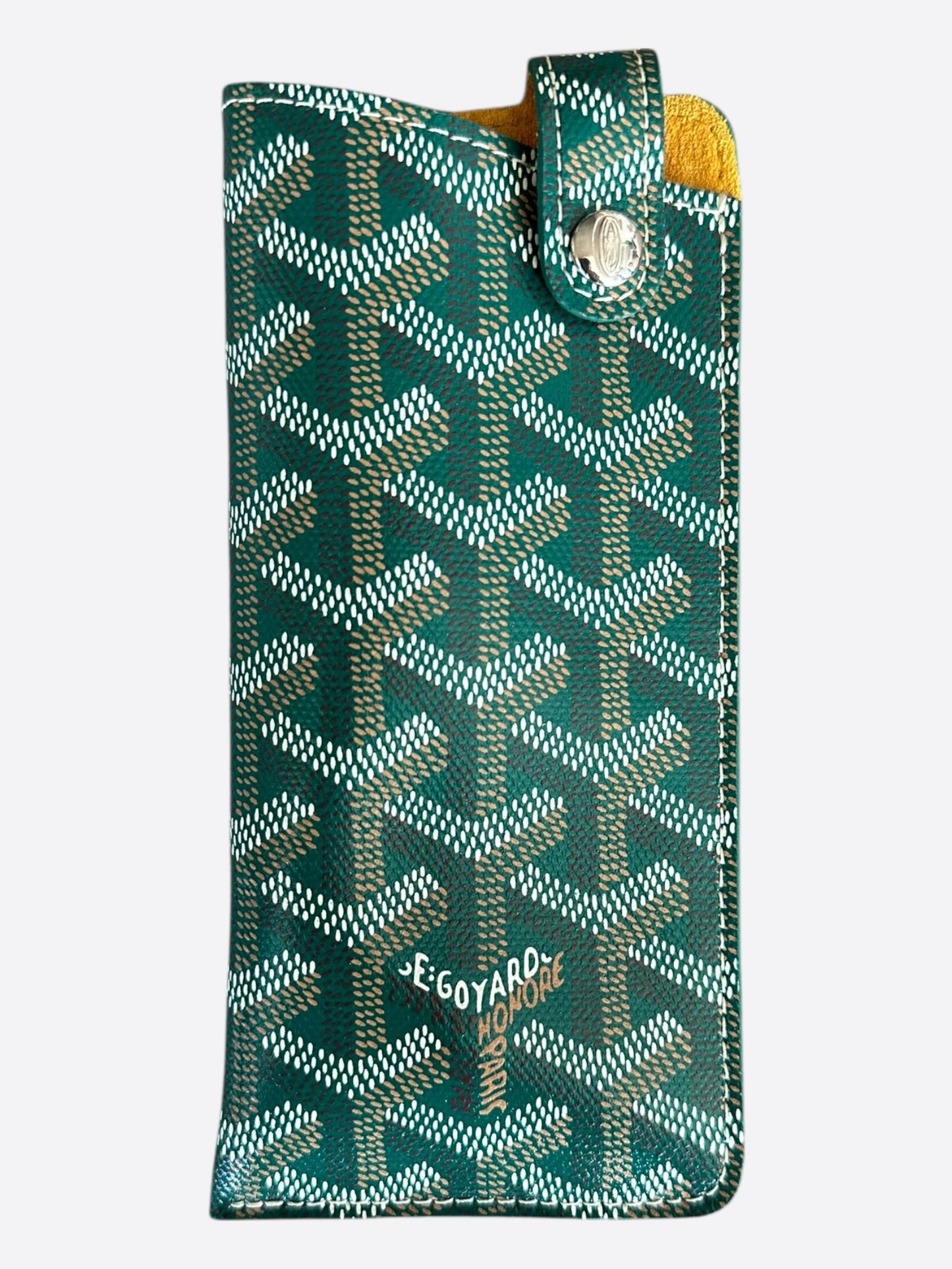 Goyard Green Montmartre PM Glasses Case