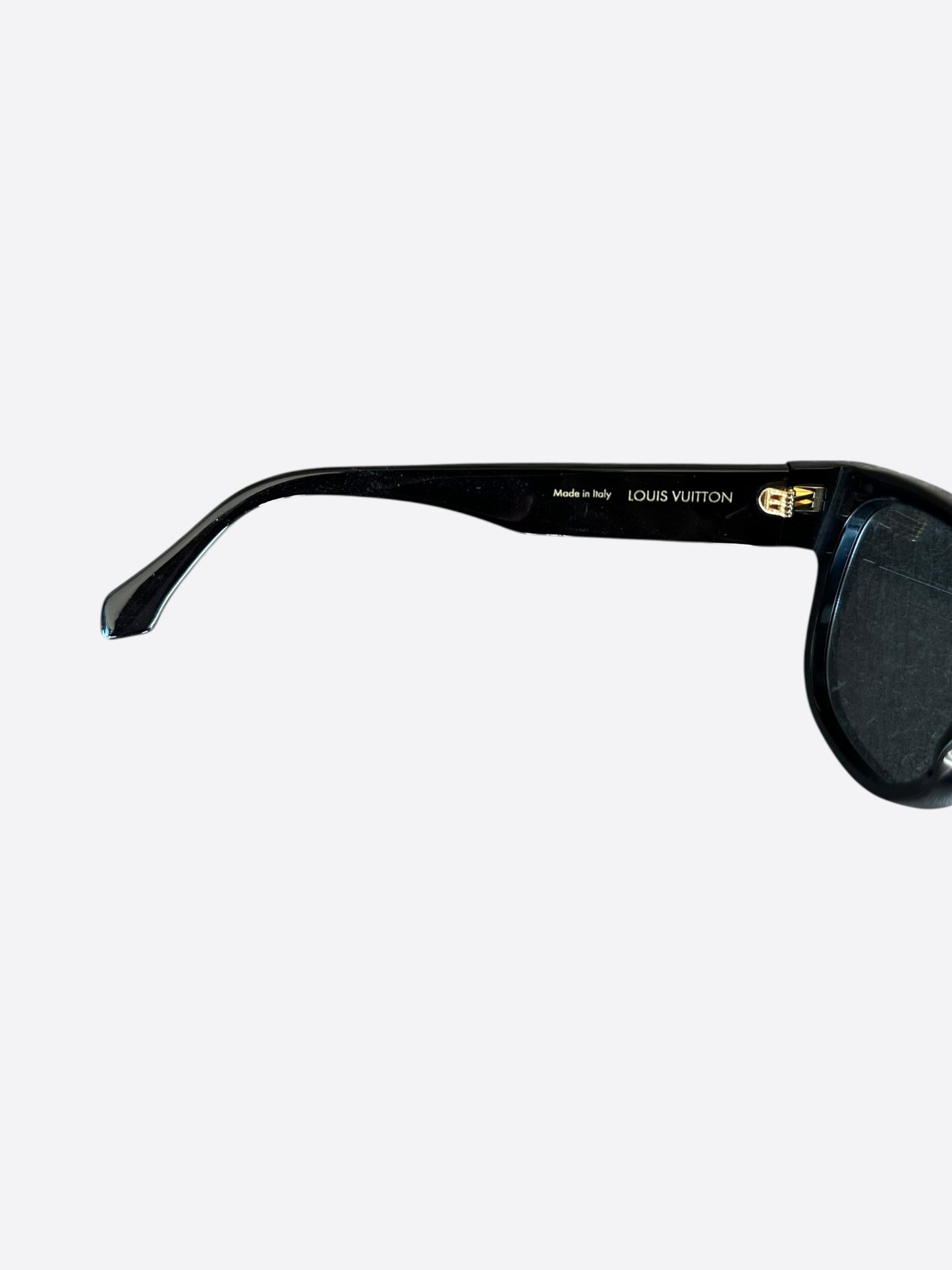 Louis Vuitton Black & Gold Logo Sunglasses