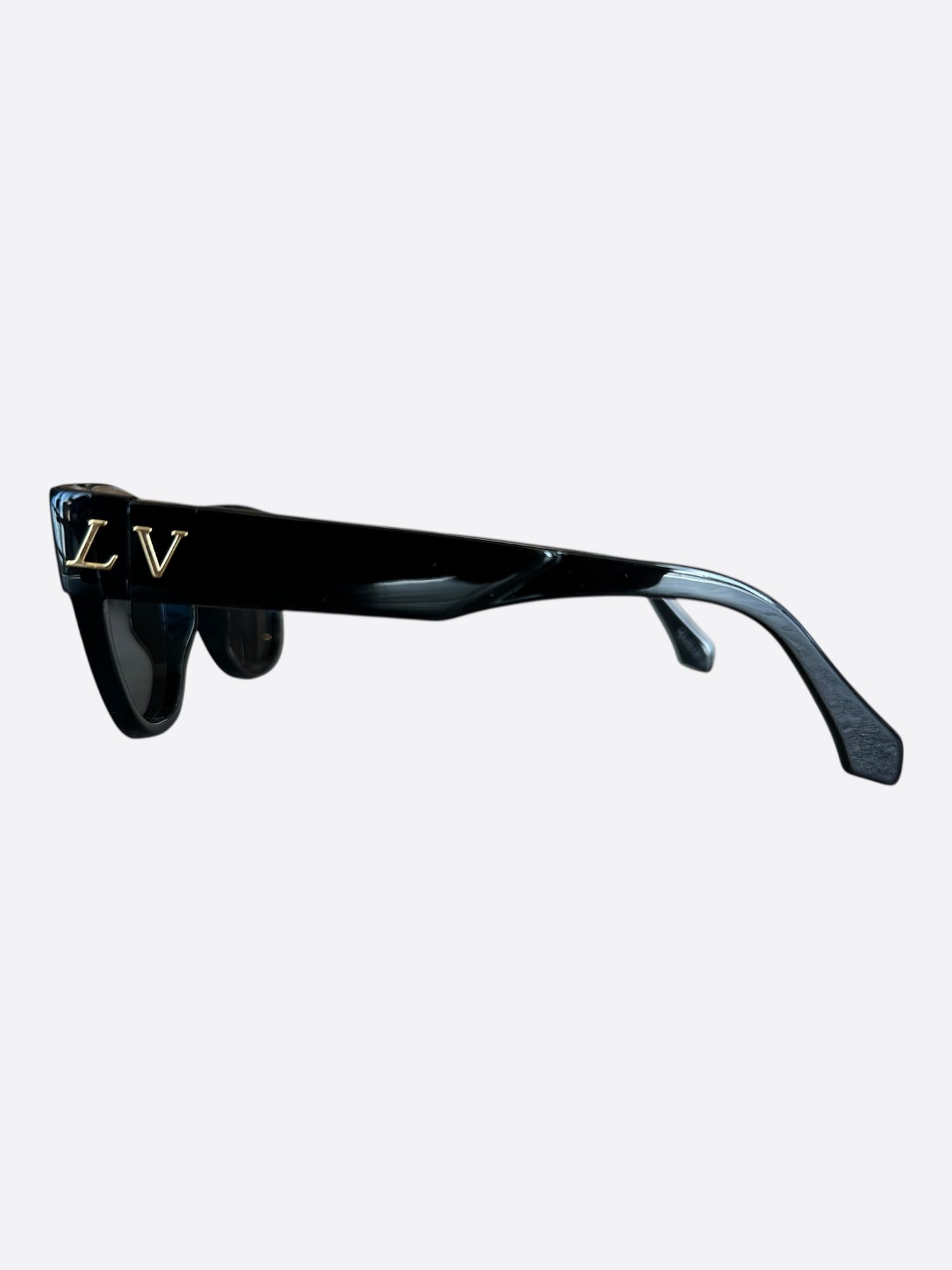 Louis Vuitton Black & Gold Logo Sunglasses