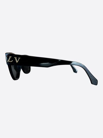 Louis Vuitton Black & Gold Logo Sunglasses