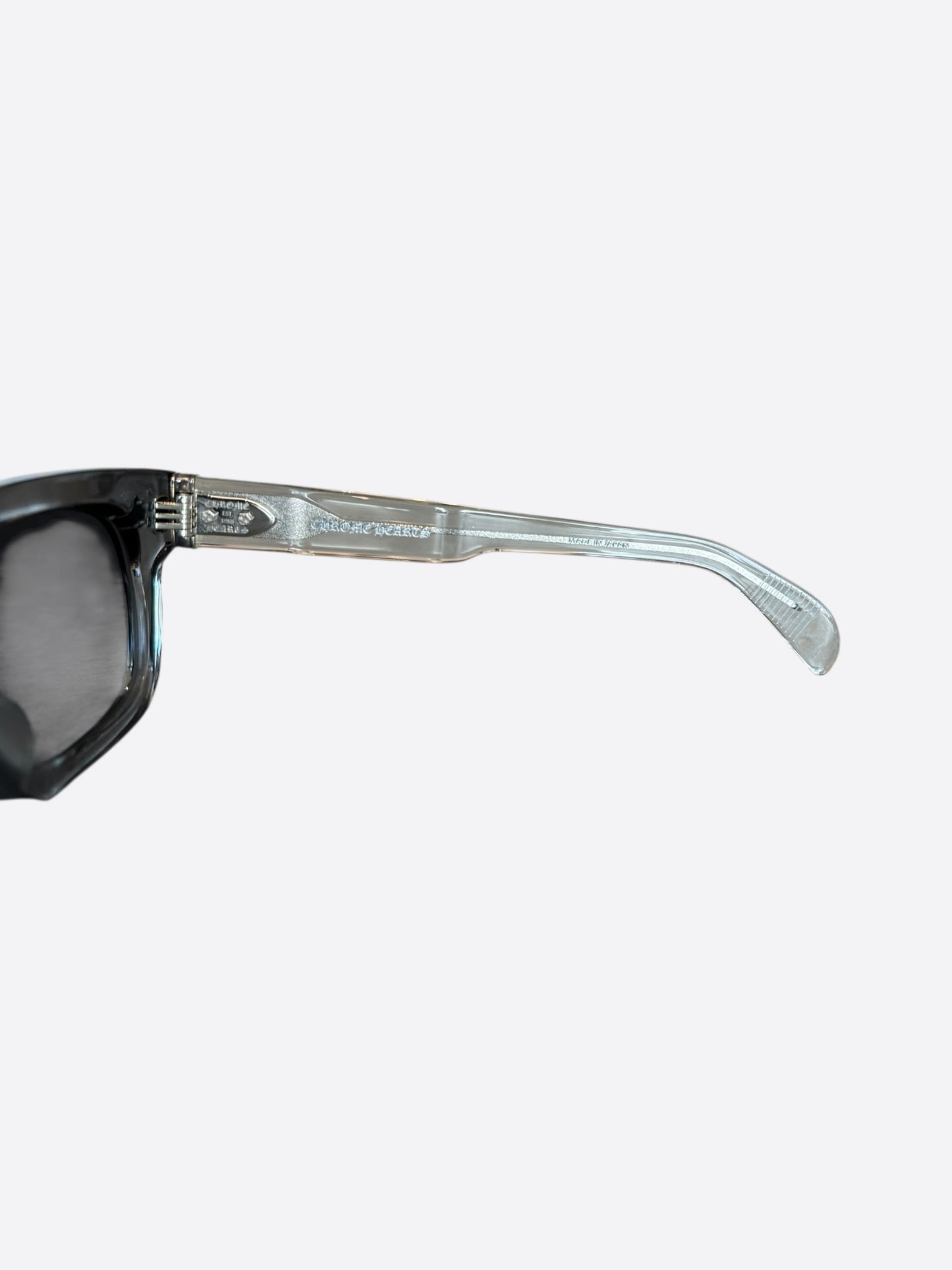 Chrome Hearts Clear & Silver Dick Fitzener Sunglasses