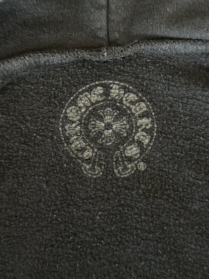 Chrome Hearts Black & Blue Scroll Logo Kids Zip Up Hoodie