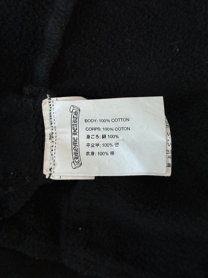 Chrome Hearts Black & Blue Scroll Logo Kids Zip Up Hoodie