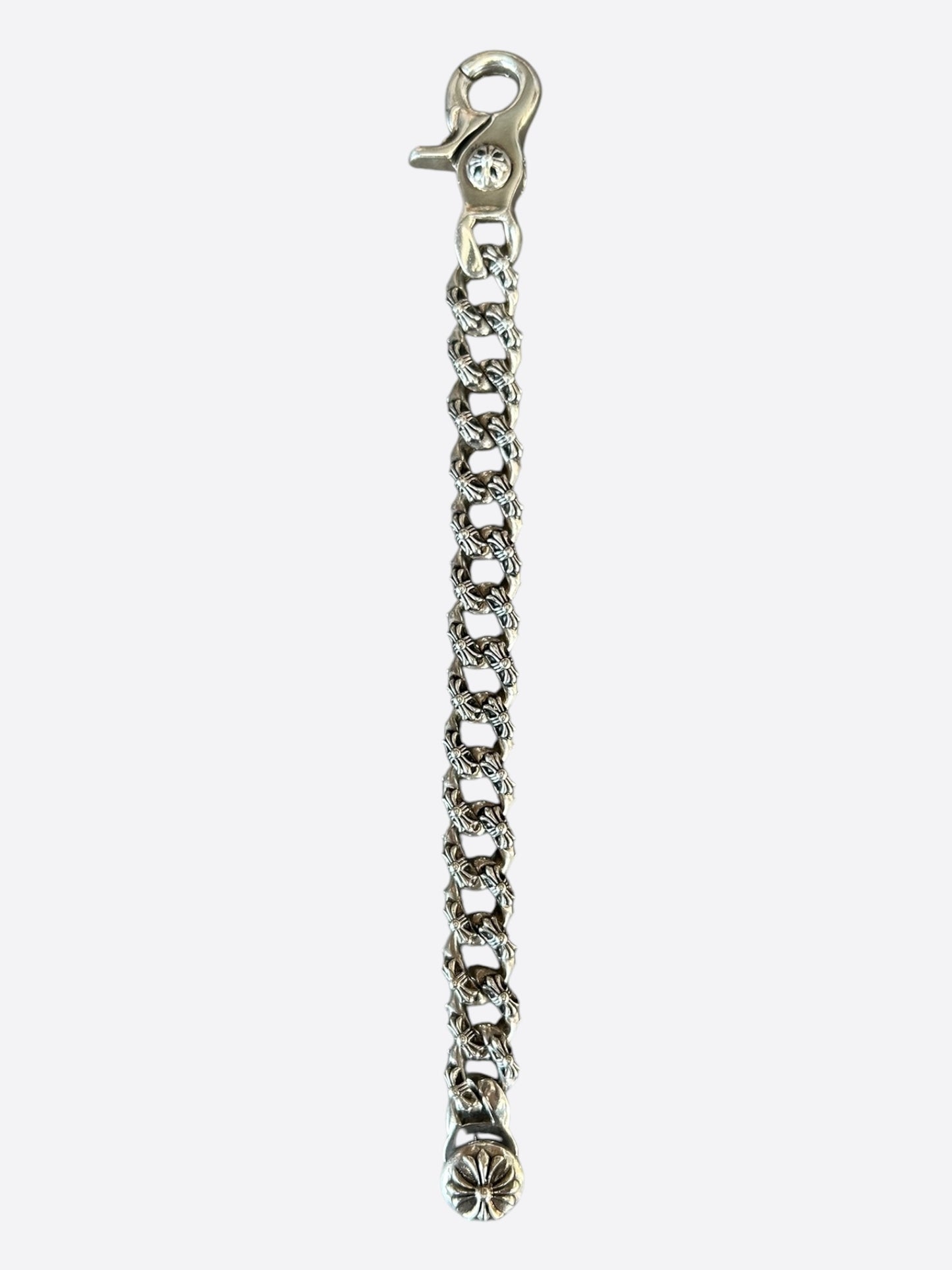 Chrome Hearts Silver Fancy Cuban Bracelet