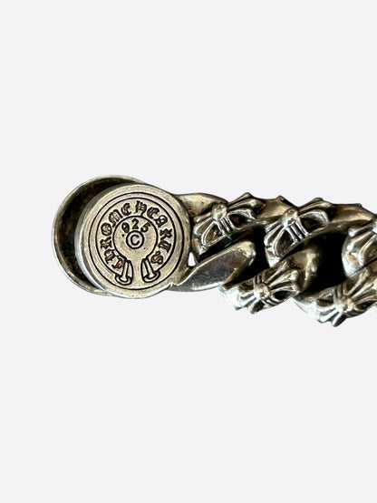 Chrome Hearts Silver Fancy Cuban Bracelet