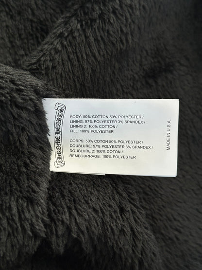 Chrome Hearts Navy & Green Plaid Sherpa Jacket