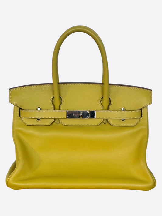 Hermes Yellow Swift Birkin 30