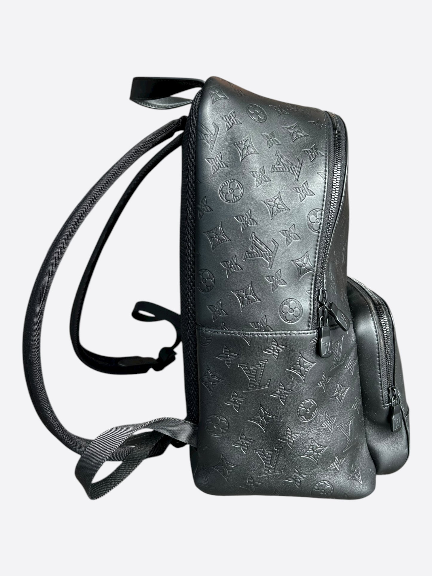 Louis Vuitton Black Shadow Monogram Racer Backpack
