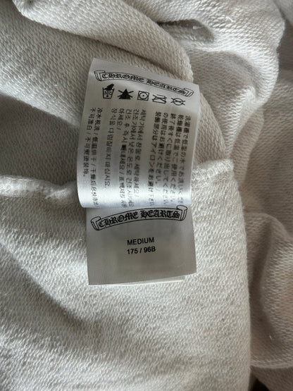 Chrome Hearts White & Black Cross Jacquard Horseshoe Logo Hoodie