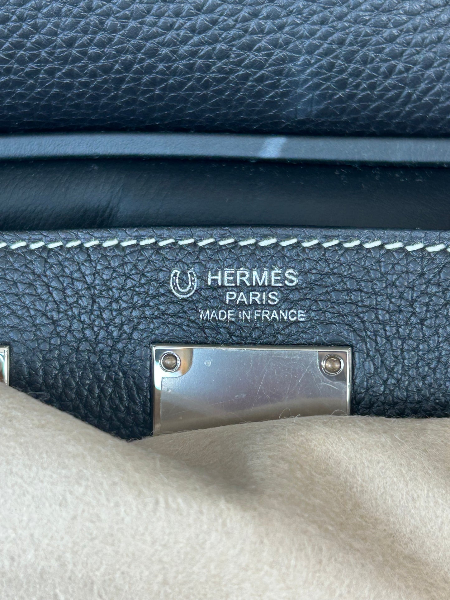 Hermes Black & White HAC A Dos PM Backpack