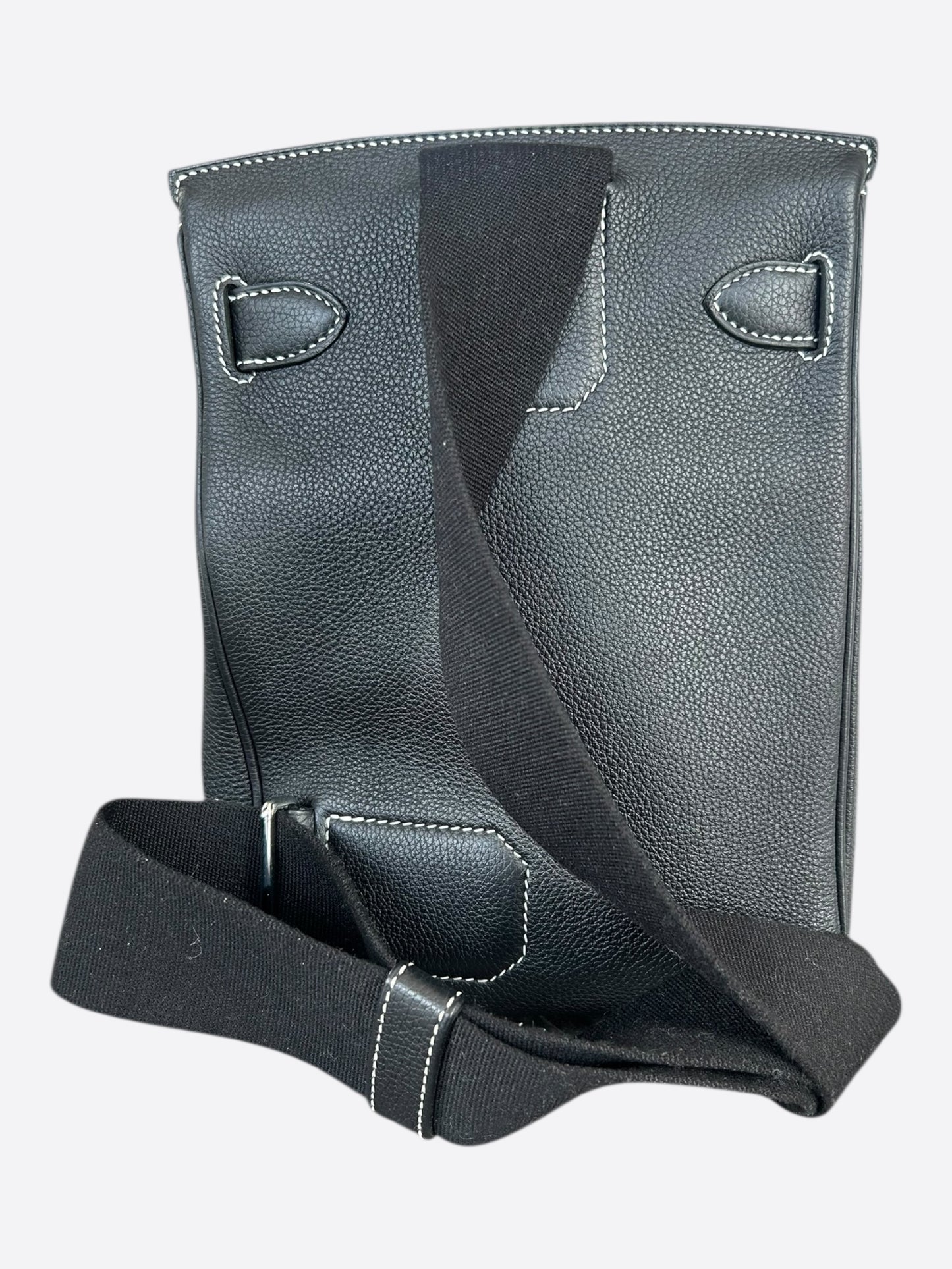 Hermes Black & White HAC A Dos PM Backpack