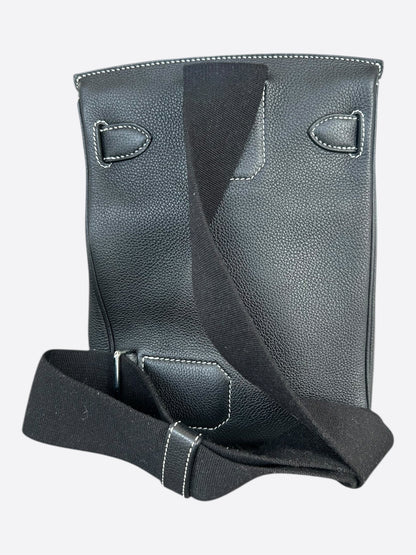 Hermes Black & White HAC A Dos PM Backpack