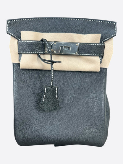 Hermes Black & White HAC A Dos PM Backpack