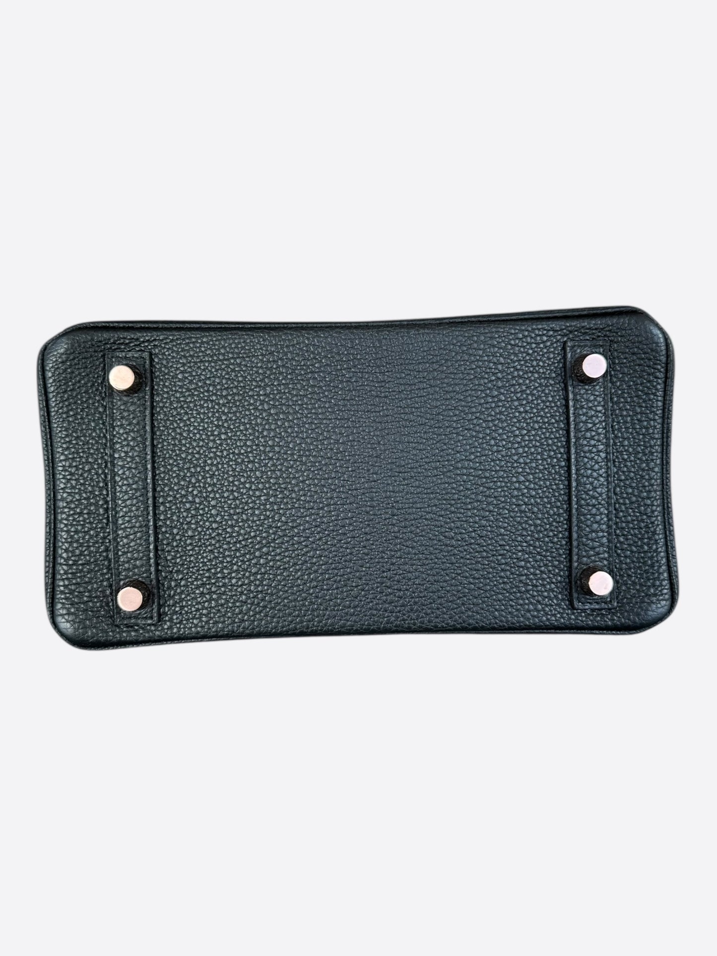 Hermes Black Togo & Rose Gold Hardware Birkin 25