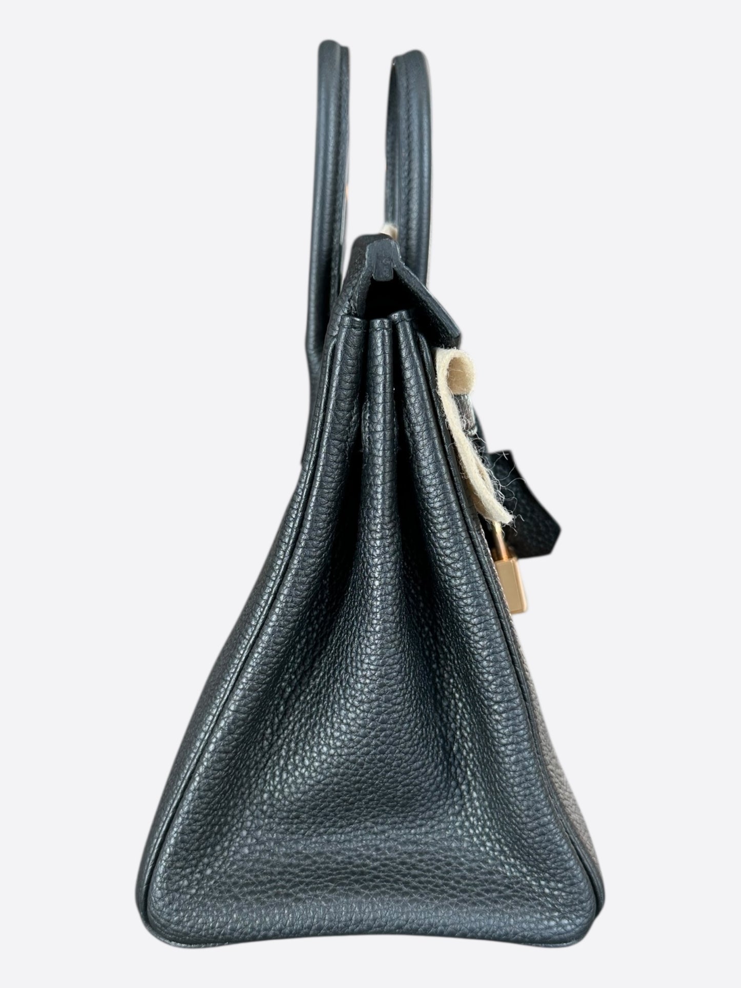 Hermes Black Togo & Rose Gold Hardware Birkin 25