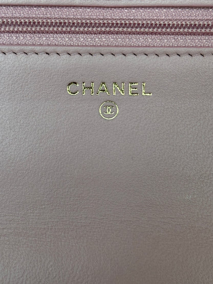 Chanel Pink Quilted Trendy CC Wallet On Chain Bag