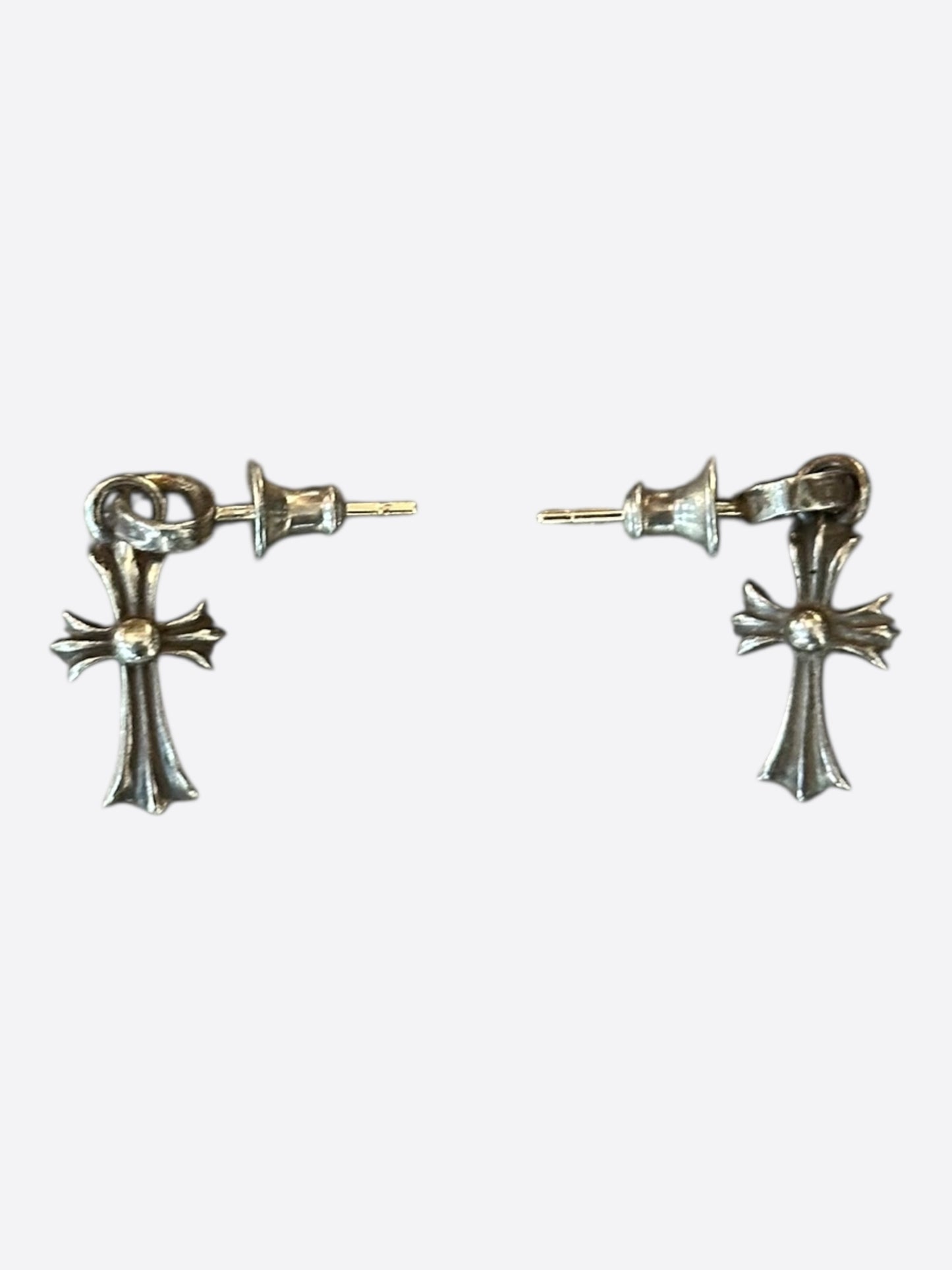 Chrome Hearts Silver Baby Fat Earrings