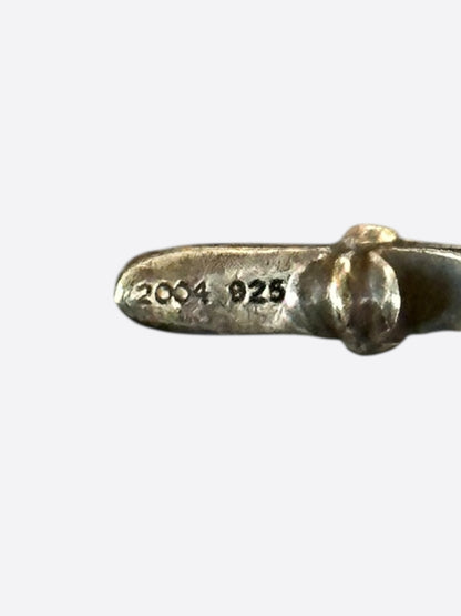 Chrome Hearts Silver Baby Fat Earrings