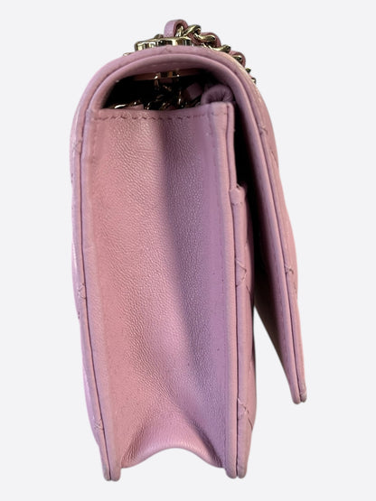 Chanel Pink Quilted Trendy CC Wallet On Chain Bag