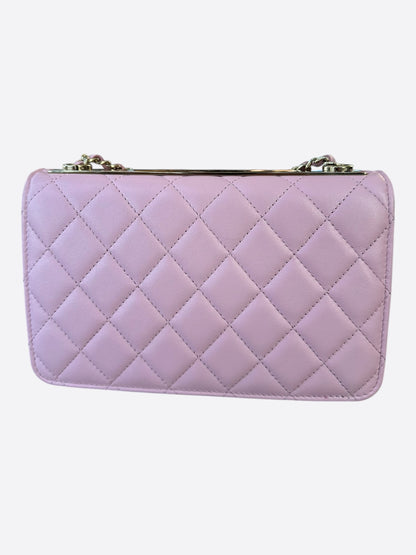 Chanel Pink Quilted Trendy CC Wallet On Chain Bag
