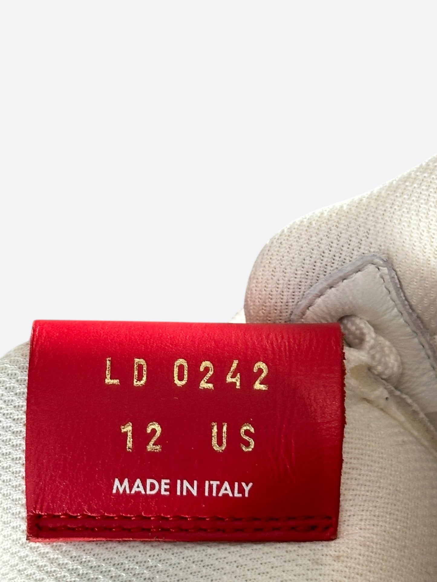 Louis Vuitton Nike Red & White Monogram Air Force 1