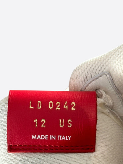 Louis Vuitton Nike Red & White Monogram Air Force 1
