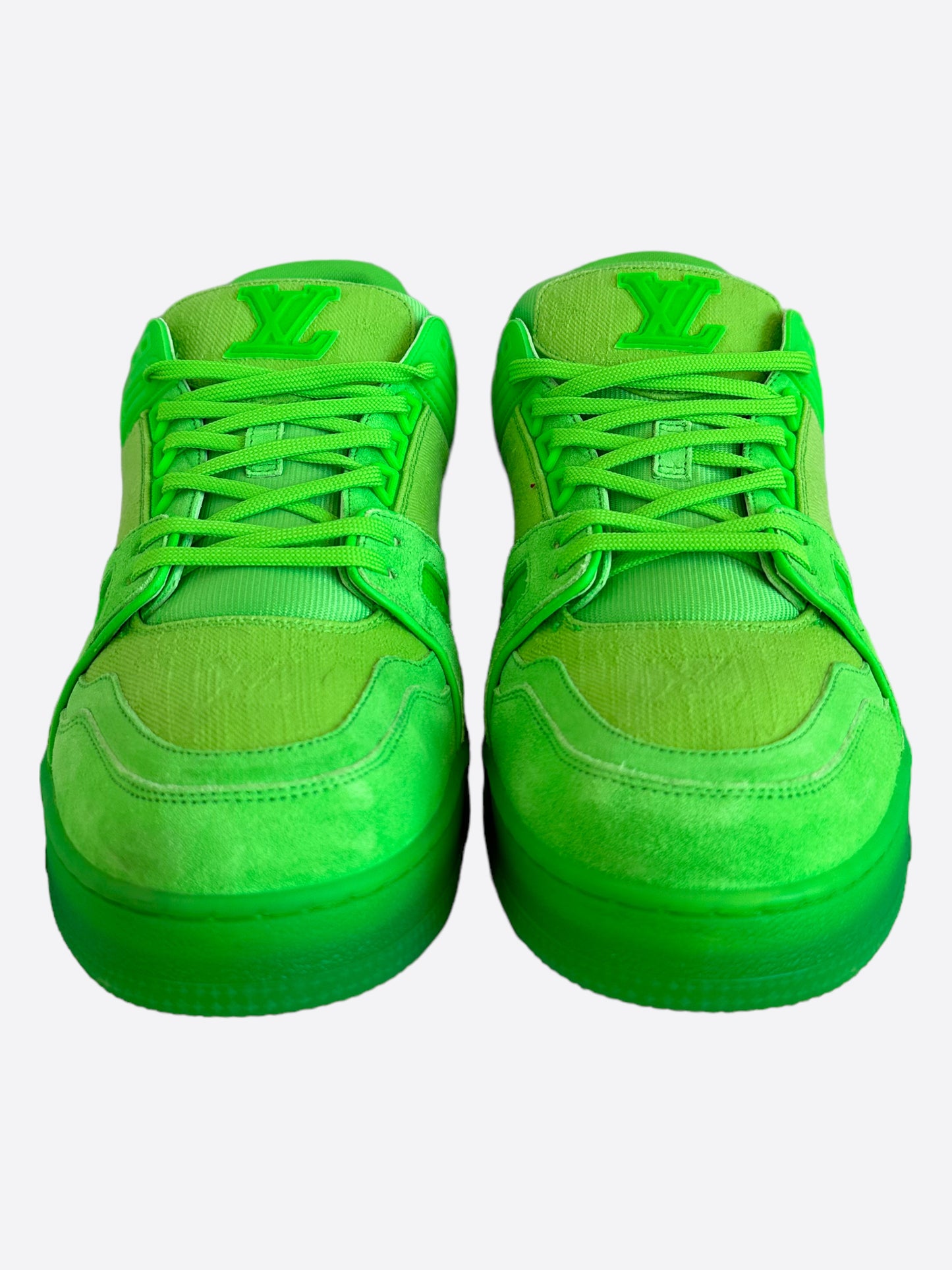 Louis Vuitton Neon Green Monogram Trainers